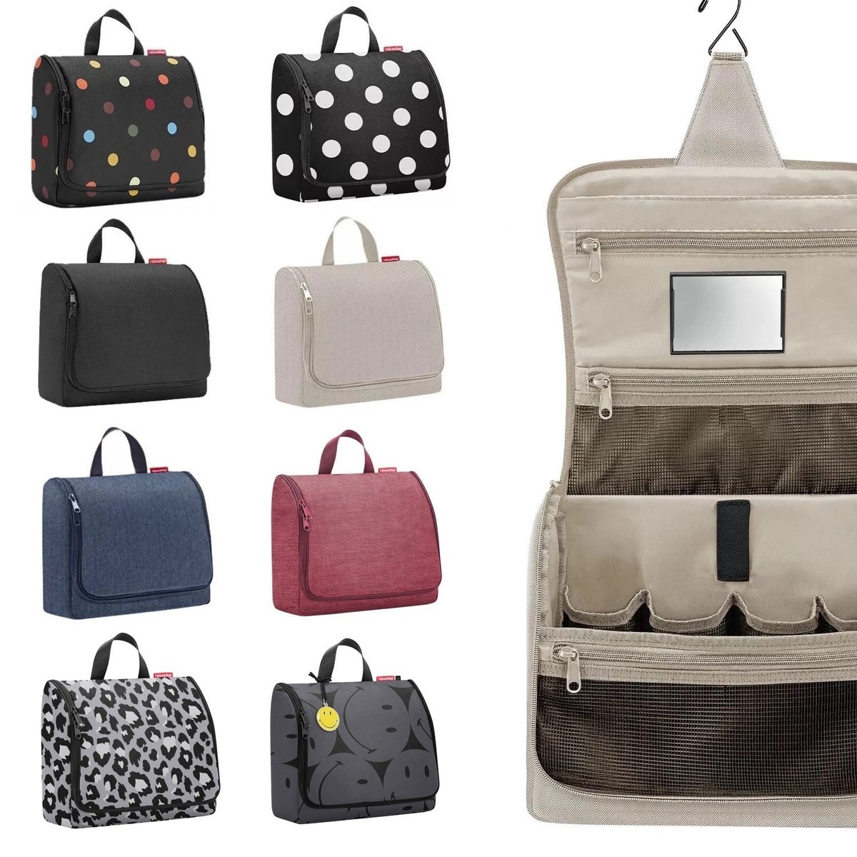 Hänge-Kulturtasche Mit Schildkröten-Motiv – Ausklappbar, Großes Fassungsvermögen & Reisefreundlich