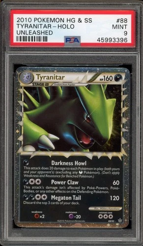 Pokemon Tyranitar Prime Unleashed Holo Ultra Rare #88 PSA 9 Mint