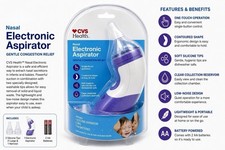 CVS Health Nasal Electronic Aspirator Baby Congestion Relief New Sealed