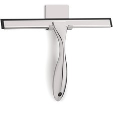 Zeerun All-Purpose Stainless Steel Shower Squeegee for Glass 10 inch, Silver