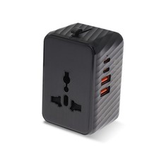 Universal Travel Adapter Worldwide Plug UK EU AU US with USB-C Port Fast Charger