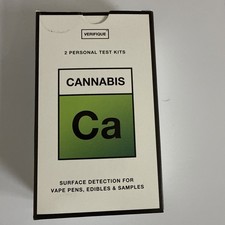 Verifique Cannabis Test Kit – 2 Tests for Surfaces & Samples NEW Sealed