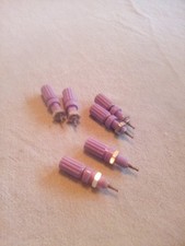 Lot Of 6 Purple Insulated Panel Mount Binding...
