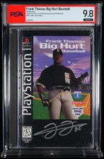 Frank Thomas Signed Big Hurt Baseball Long Box PS1 PlayStation 1 PSA 9.8 A Seal