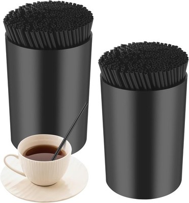 500 Pcs 5 Inch Coffee Stirrer Holder Bla Coffee Stir Stis Holder Stir