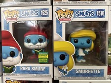 Funko Pop! Vinyl: The Smurfs Papa Smurf And Smurfette Bundle