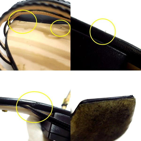 GUCCI Horsebit Strap Leather Sandals #36 1/2 Approx. 23.5cm [ Yokohama Konan Sto thumbnail 9