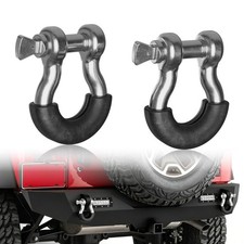 Universal 57000 Ibs Break Strength Truck 34 Heavy Duty D Ring Shackle 2 Pcs