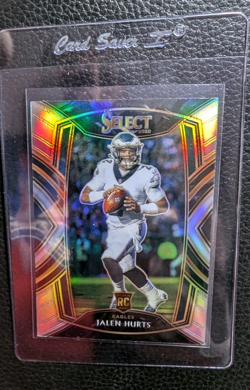 2020 Panini Select Club Level Silver Prizm #250 Jalen Hurts Rookie Card Eagles