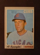 1970 Topps Al Spangler #714, High Number SP, No Creases