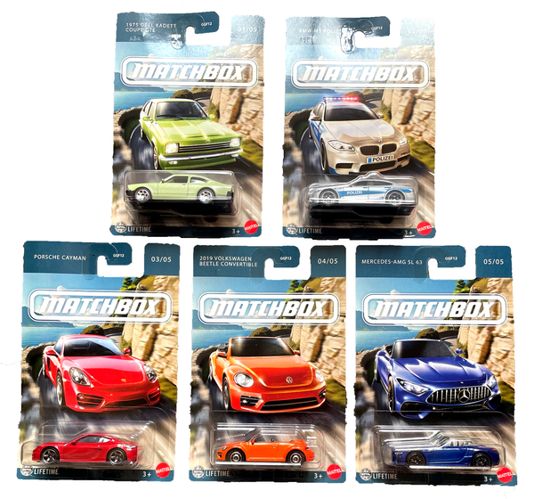 Matchbox European Series 2025 Set 1:64 Modellauto Opel Bmw Porsche Mercedes Vw-image
