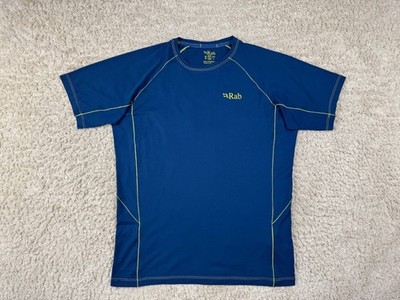 Men s Blue RAB Outdoor Gorpcore T Shirt Quick Dry Short Sleeve Size M