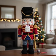 Nutcracker Crochet Doll, Handmade Crochet Amigurumi Gift, Amigurumi Pattern Doll