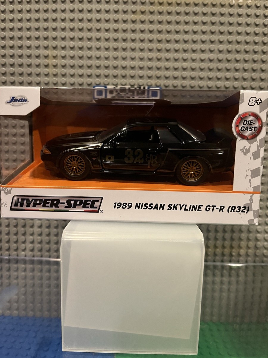 Jada Hyper Spec 1989 Nissan Skyline GTR R32 1:32 Black & Gold JPS