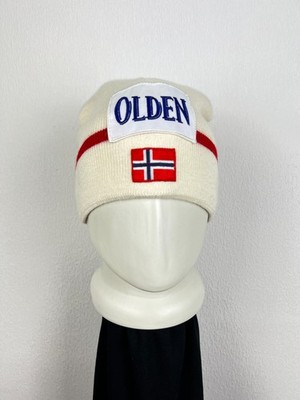 Swix Beanie Hat Ski Cap White Biathlon Lined Norway Flag Sport One Size Adult