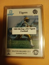 1985 McDag LSU Tigers college football set w/ Saints RB Dalton Hilliard