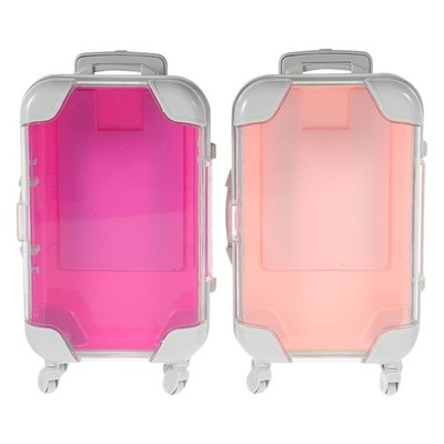  2 Pcs Aufbewahrungsbox Schminke Reise-Make-up-Etui Make-up-Aufbewahrungskoffer