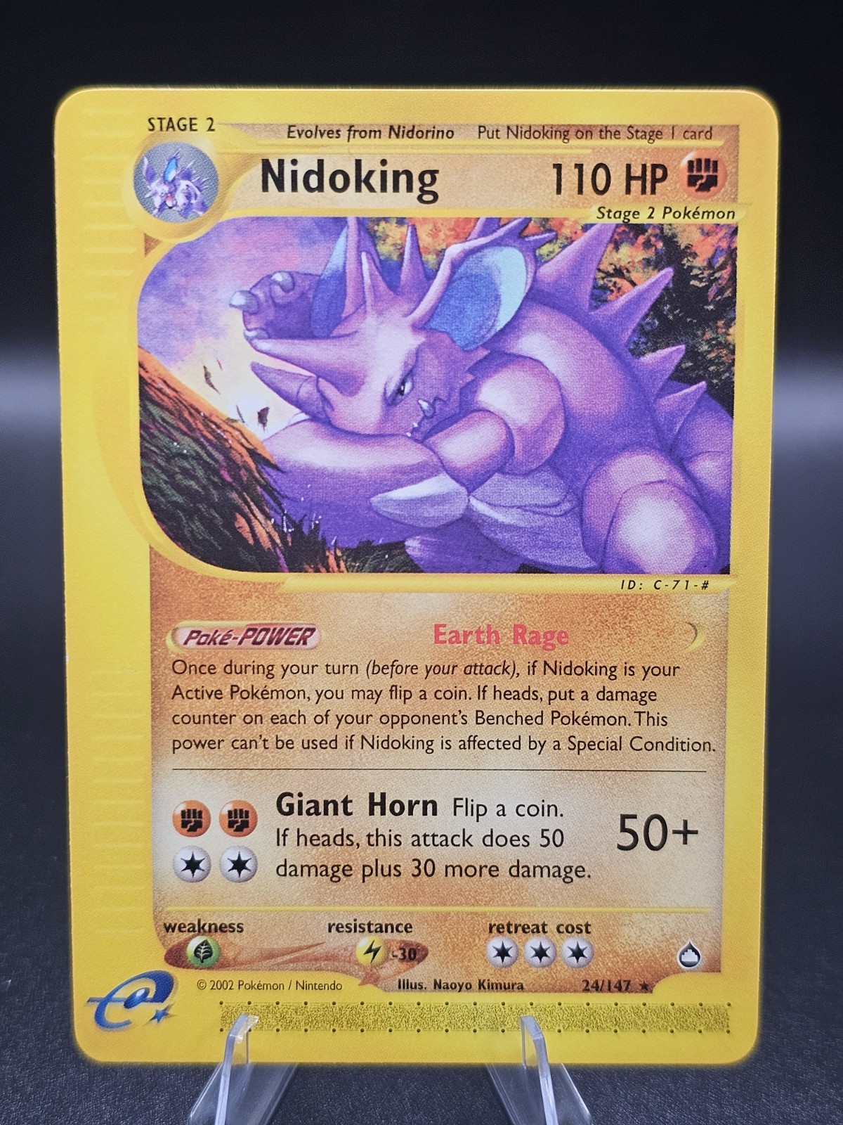 Nidoking Aquapolis Regular Card 024/147 NM-