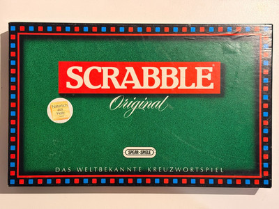 Scrabble Original Spear-Spiele Kreuzwortspiel mit Holzsteinen vollständig gut
