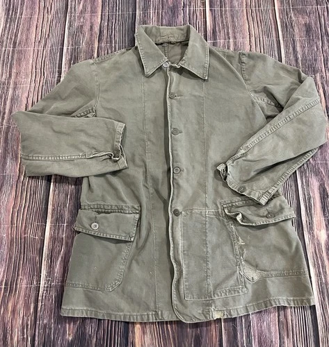 Vtg WW2 USN US Navy Military Deck Jacket/Coat Mens Sz 38 ?