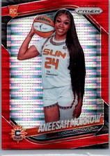 2025 Panini Prizm WNBA Aneesah Morrow #146 Red Pulsar /299 Prizm RC Sun