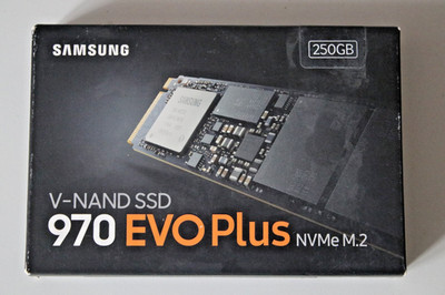 Samsung SSD 250 GB, neu, versiegelt, 970 EVO Plus NVMe M.2