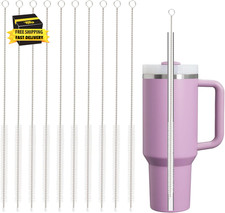 Straw Cleaner Brush for Stanley, 10Pcs Reusable Extra Long Straws Cleaning Brush