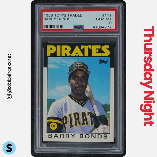 1986 TOPPS TRADED #11T BARRY BONDS RC ROOKIE PSA 10