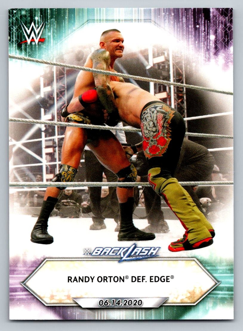 2021 Topps WWE #89 Randy Orton def. Edge