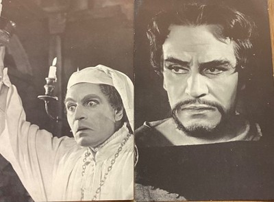 SIR LAURENCE OLIVIER,2 PK.- MACBETH+MALVOLIO,1955- Stratford-upon-Avon