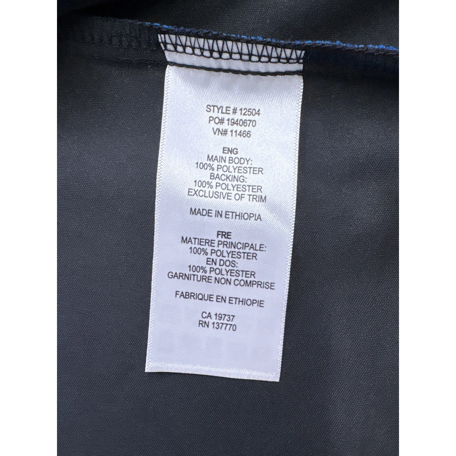 Trimark Mens Royal Blue Softshell Full Zip Vest Presidents Club XL 12504 - product detail image 7