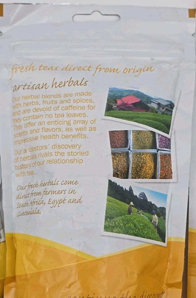 Adagio Tea Bags Green Rooibos Citron Berry Blues 15 Per Bag New - Image 4 of 4