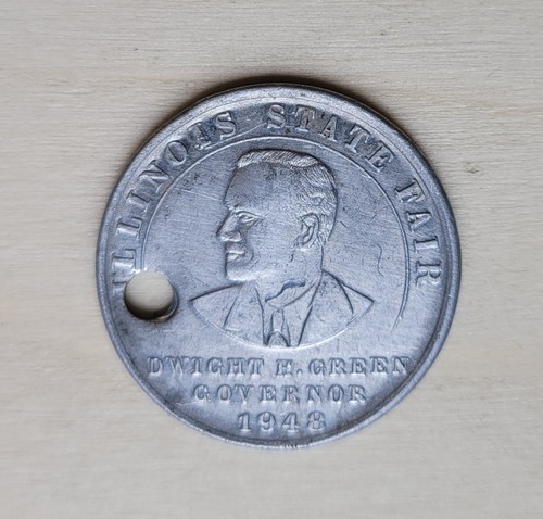 1948 Dwight Green Governor Illinois State Fair Token Jobs For Disabled Citizens
