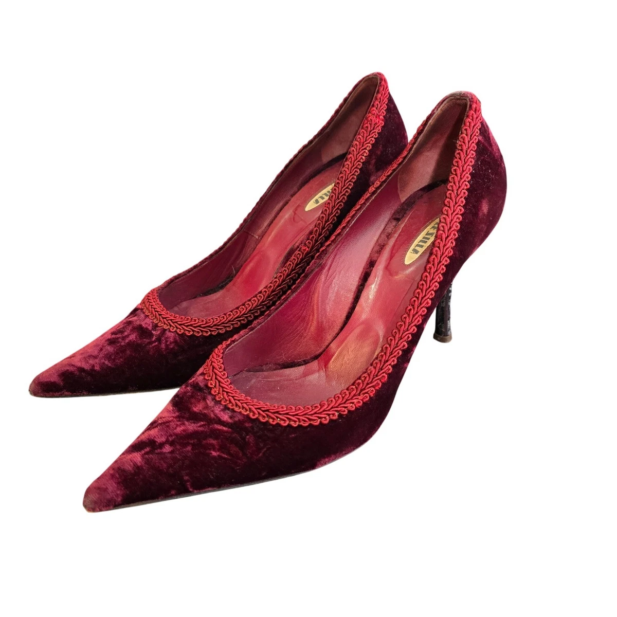 Escarpins LE SILLA Punk Talons Aiguilles Blancs - Cuir - Pointure 37.5 - Très Bon état