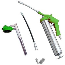 INGRASSATORE PNEUMATICO AUTO AD ARIA E PISTOLA POMPA MANUALE CON TUBI KIT 6 PZ