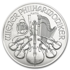 2020 Austria 1 oz Platinum Philharmonic BU 2156.90 per troy oz