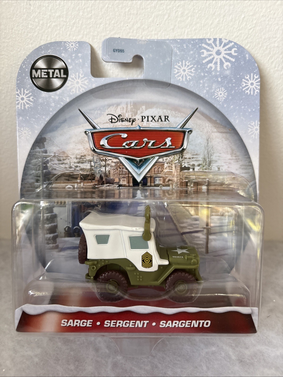 Disney Pixar Cars Sarge Christmas Official Mattel Diecast Collectible Truck Toy