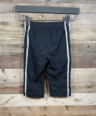 Jumping Beans Boys 18 Mos Black White Stripes Pants Baby Athletic Jogger Bottoms
