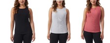 32 Degrees Cool Women's Ribbed Tank with Built in Bra