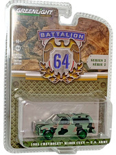 Greenlight Battalion 64 Series 2 1985 Chevrolet M1009 CUCV Green Machine Chase