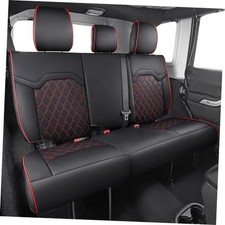 Fit for GMC Sierra Back Seat Rear 2007-2013 2019-2025 Black Red Flat Bench