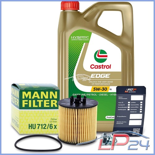 BOSCH Ölfilter 12 L Castrol EDGE FST 5W-30 LL Für Audi A5 S5