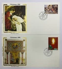 Ireland 1985 Christmas 2 x EIRE Irish First Day Cover Stamps Envelope FDC