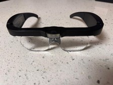 LED Head Magnifier Glasses 5 Lens 1.5X 2.5X 3.5X 5X Rechargeable Light, New, USA