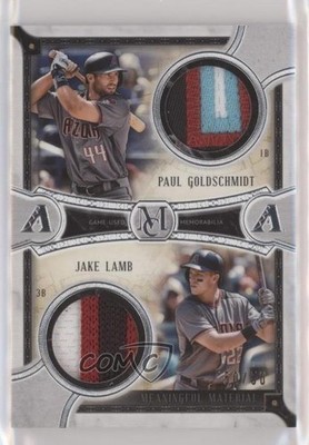 2018 Topps Museum Collection 50/50 Jake Lamb Paul Goldschmidt Dual Patch wj4