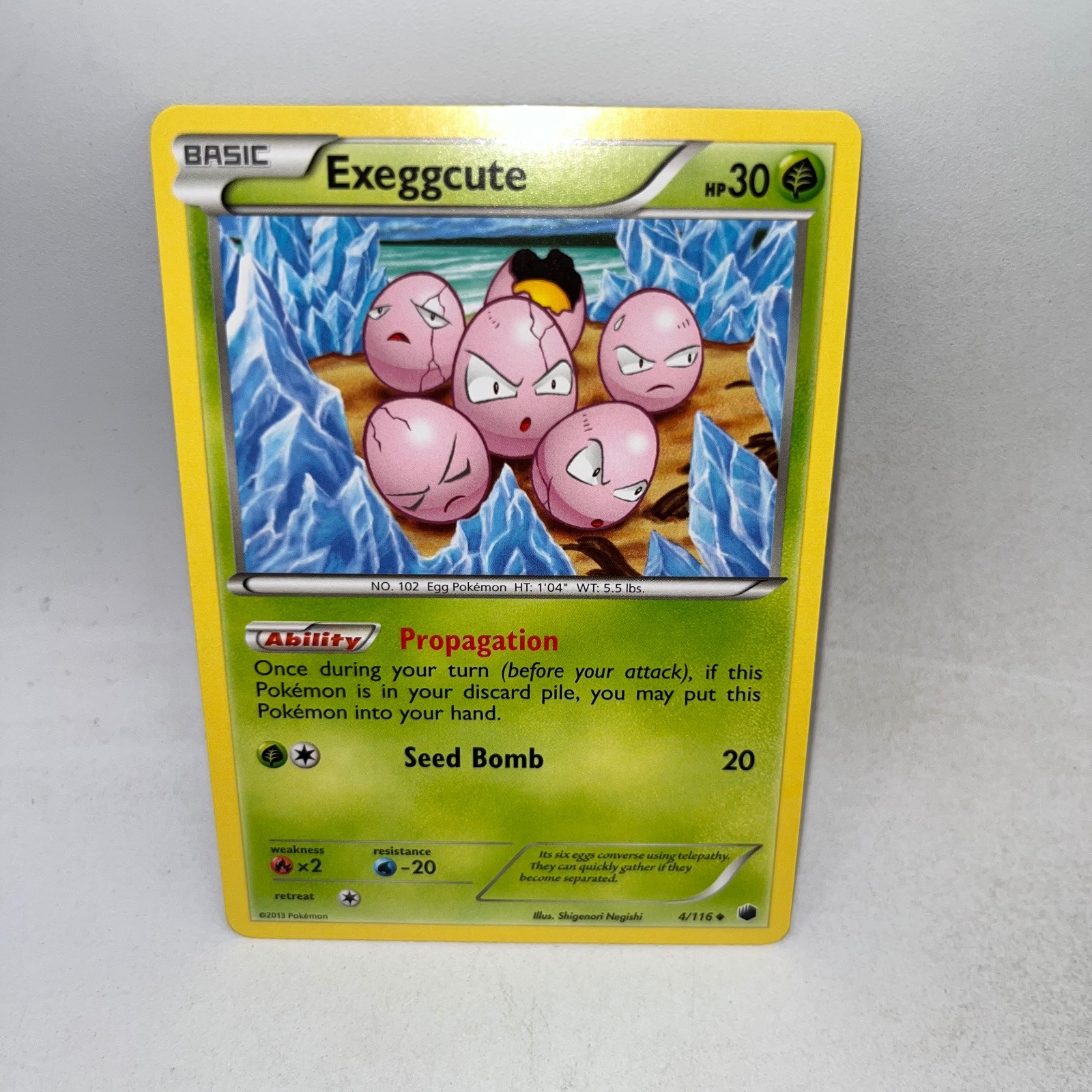 Exeggcute 4/116 Uncommon Plasma Freeze Pokemon Near Mint