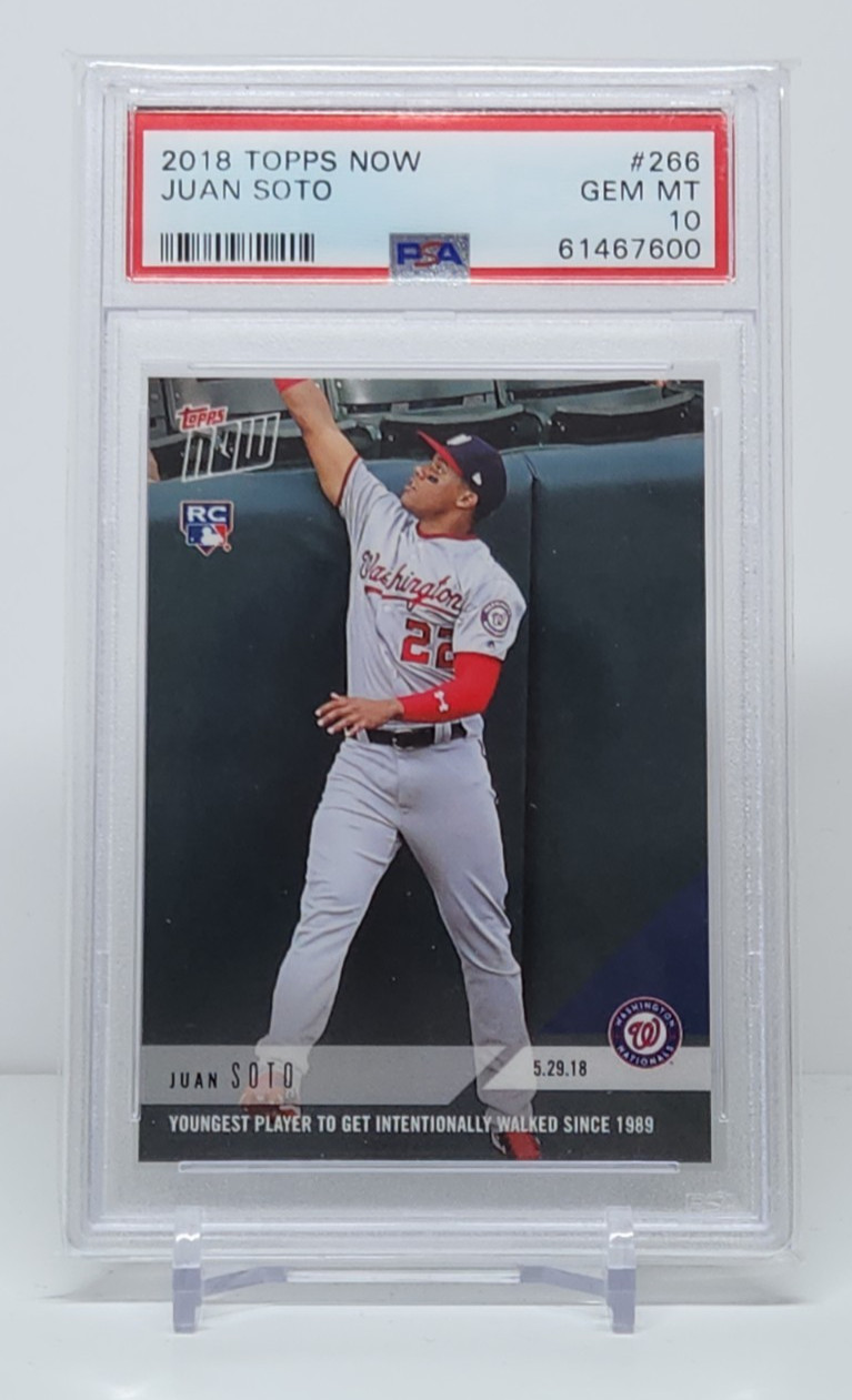 2018 Topps Now #266 Juan Soto RC PSA 10