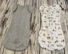 Two 2 Aden  Anais Swaddle Sleep Sacks Layette Newborn 0-3 Months 5-12 Pounds