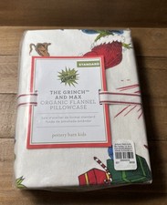 Pottery Barn Dr. Seuss&rsquo;s The Grinch&trade; & Max&trade; Organic Pillowcase ~ Standard