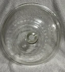 Vintage Cast Iron Wagner ware C1O Domed Clear Glass lid Does Have Chip As Shown